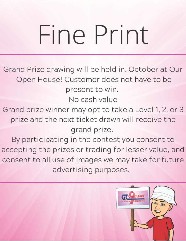 Fine Print of Grand Prize Drawing