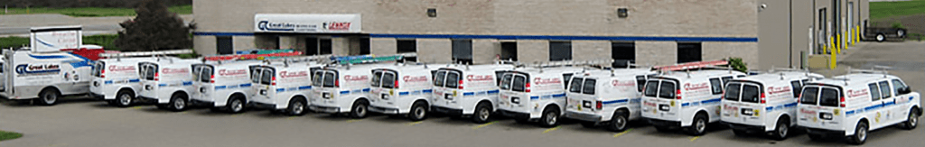 Great Lakes Heating And Air Conditioning Fleet of Vans